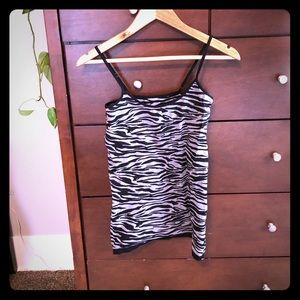 Zebra stretchy tank